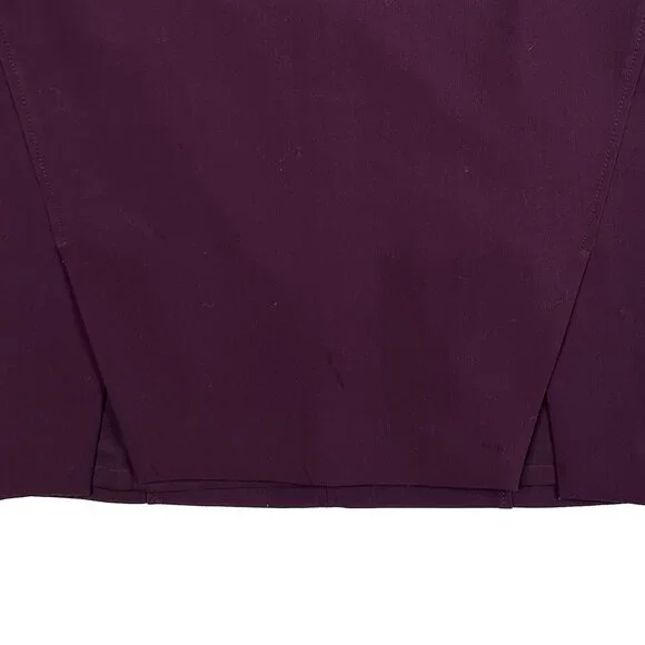 WHBM Stitched Shoulder Open Front Semi-Cropped Moto Blazer Skirt Set Size 10 - Picture 8 of 16